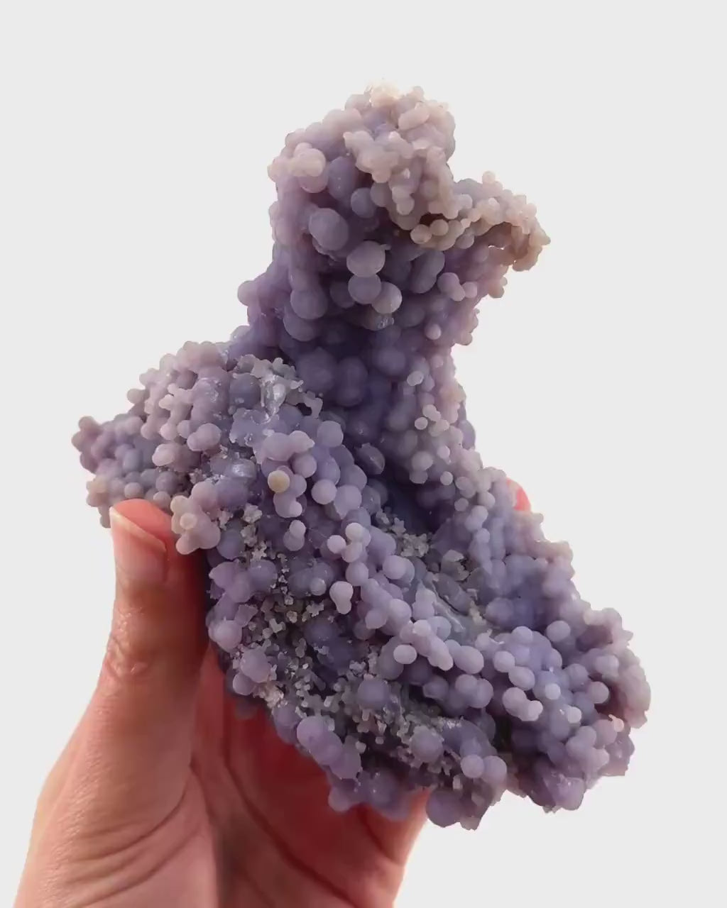 Grape Agate (Indonesia) | purple grape agate crystal, mineral specimen