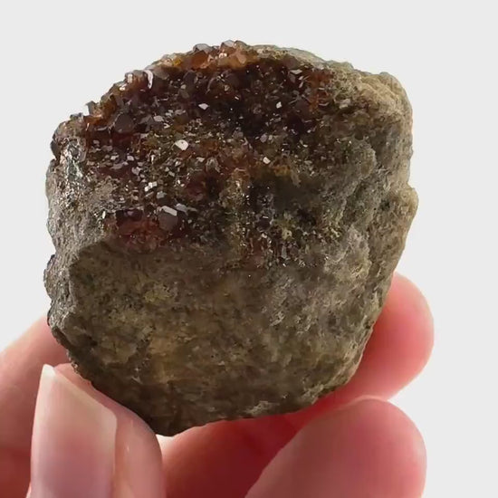 Spessartine Garnet (Pakistan) | orange garnet crystal, mineral specimen