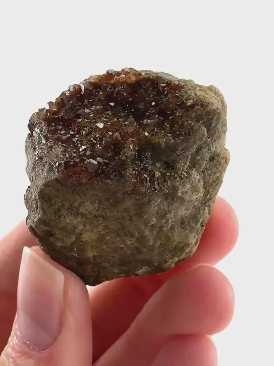 Spessartine Garnet (Pakistan) | orange garnet crystal, mineral specimen