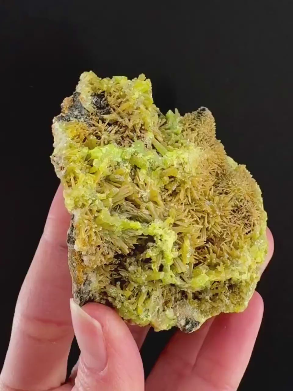 Pyromorphite (Idaho, USA) | green yellow pyromorphite crystal, rare mineral specimen