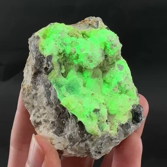 UV Reactive Hyalite Opal | Fluorescent Mineral Specimen from Namibia