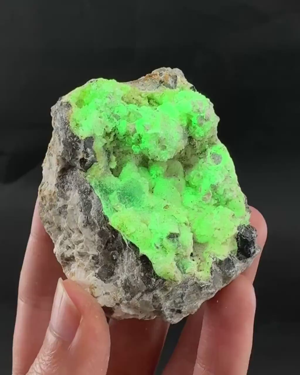 UV Reactive Hyalite Opal | Fluorescent Mineral Specimen from Namibia