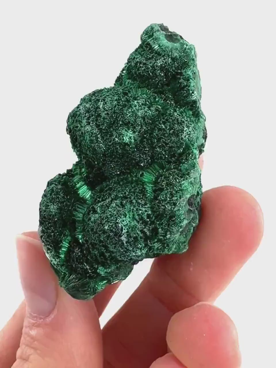 Fibrous Malachite (DR Congo) | raw green malachite crystal, mineral specimen