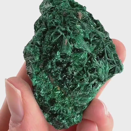 Fibrous Velvet Malachite Specimen (Congo), natural malachite, velvet malachite, malachite crystal