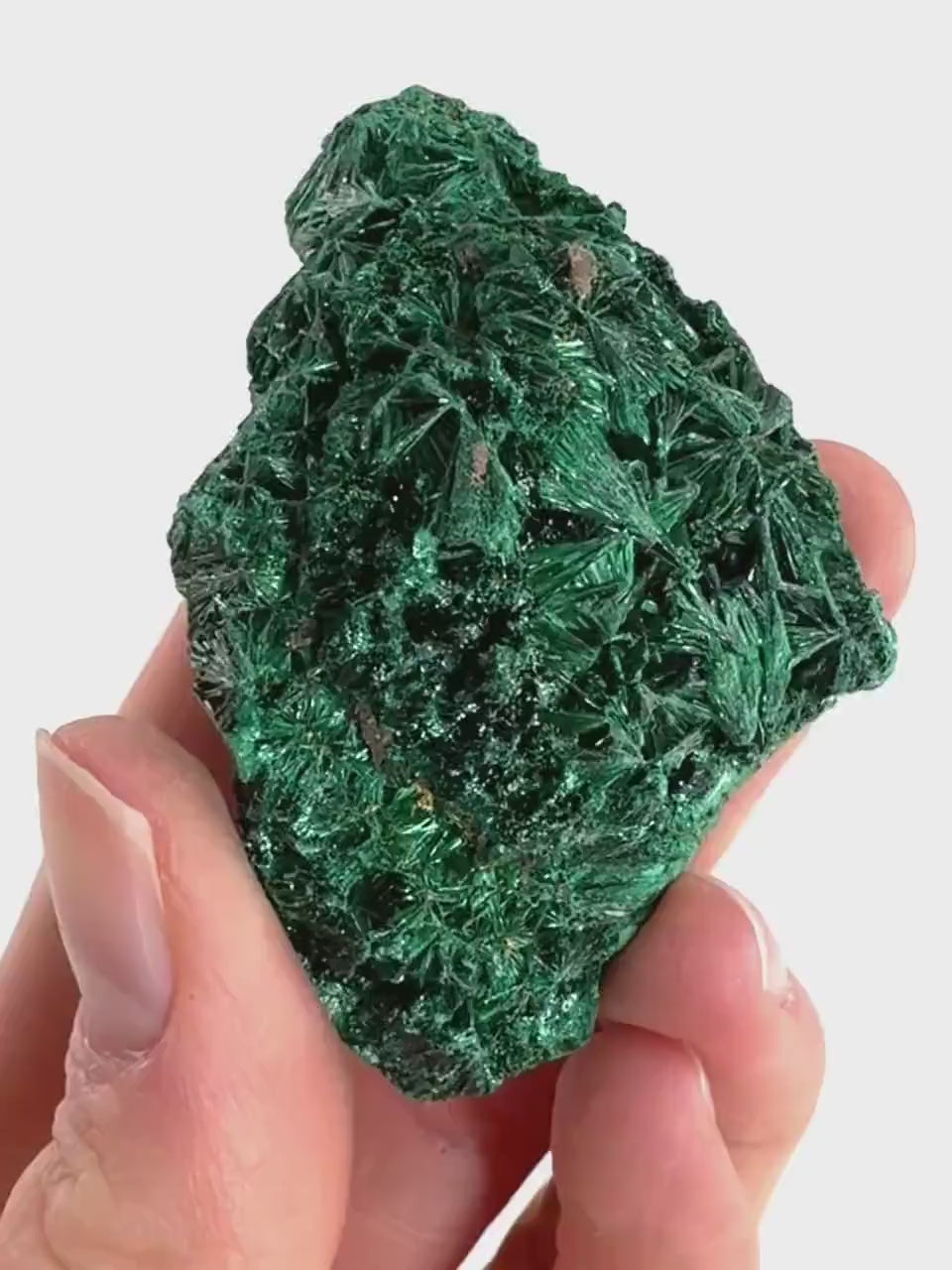 Fibrous Velvet Malachite Specimen (Congo), natural malachite, velvet malachite, malachite crystal