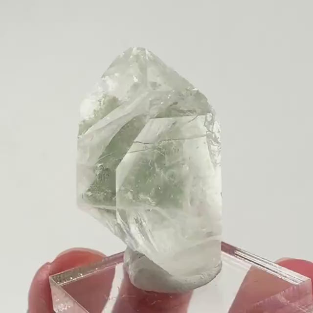 Chlorite Quartz | green phantom quartz crystal, mineral specimen