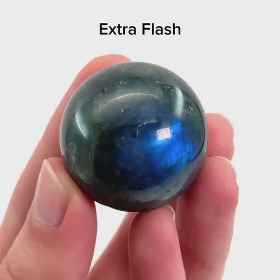 Labradorite Sphere | Polished Flashy Crystal Ball (Third Eye Chakra)