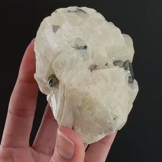 Rare! Carrollite in Calcite Specimen (DR Congo) | carrollite crystal, mineral specimen, rare minerals, rare gems