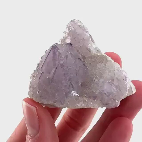 Spirit Quartz Crystal | raw natural purple amethyst cactus quartz, mineral specimen