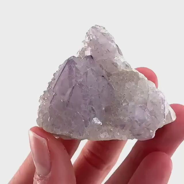 Spirit Quartz Crystal | raw natural purple amethyst cactus quartz, mineral specimen