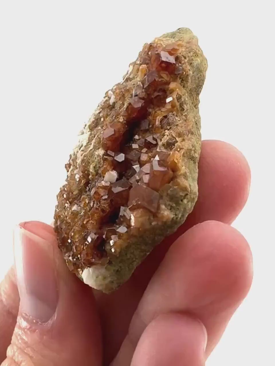 Spessartine Garnet (Pakistan) | orange garnet crystal, mineral specimen