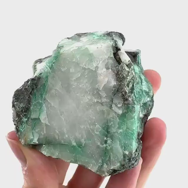 Ajoite in Quartz (South Africa) | raw ajoite, raw crystals, mineral specimen, Ajoite quartz crystal