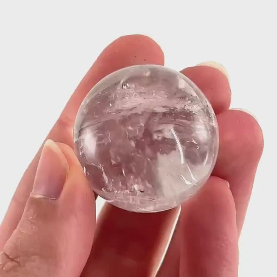 Clear Quartz Sphere | Polished Crystal Ball (Crown Chakra)