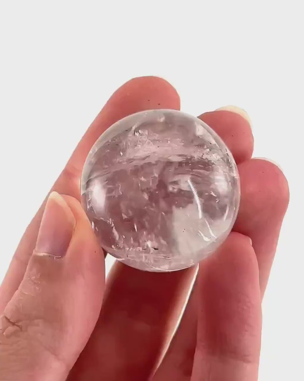 Clear Quartz Sphere | Polished Crystal Ball (Crown Chakra)