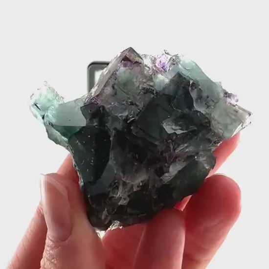 Okorusu Fluorite (Namibia) | green fluorite cluster, purple fluorite, crystals, mineral specimen