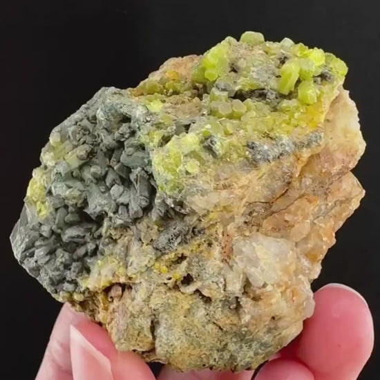 Pyromorphite (BC, Canada) | green pyromorphite crystal, rare mineral specimen