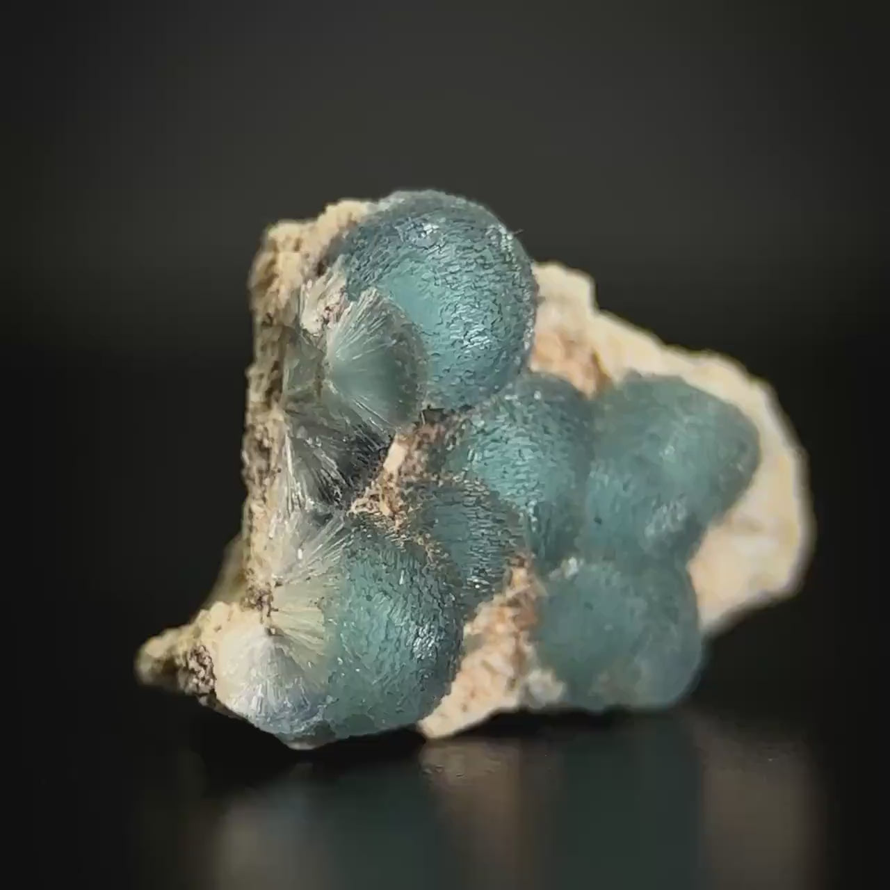 Blue Wavellite (Arkansas, USA) | crystal cluster, rare mineral specimen
