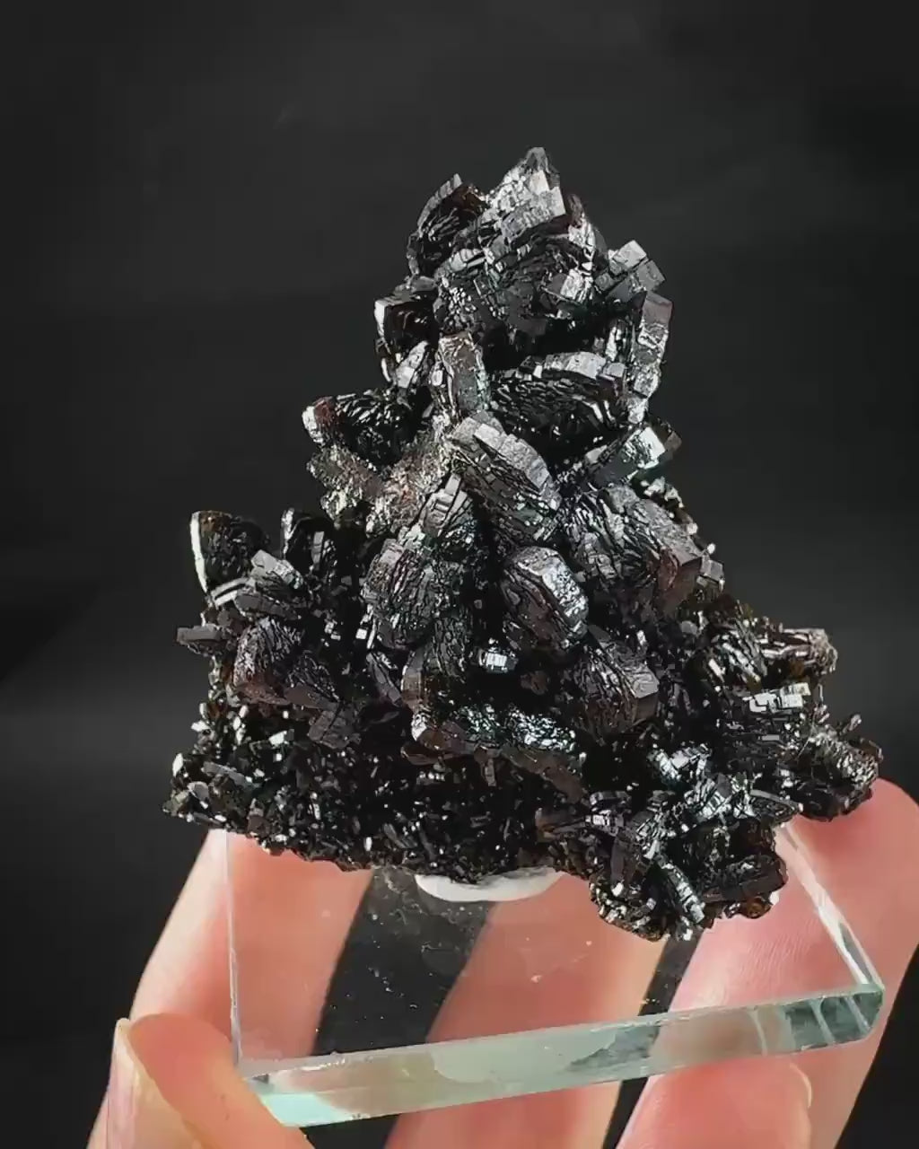 Descloizite | metallic crystal, rare mineral specimen from Namibia