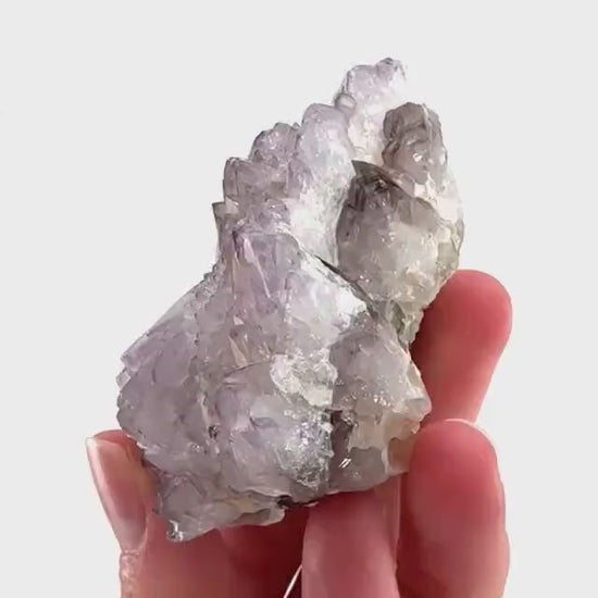 Spirit Quartz Crystal | raw natural purple amethyst cactus quartz, mineral specimen