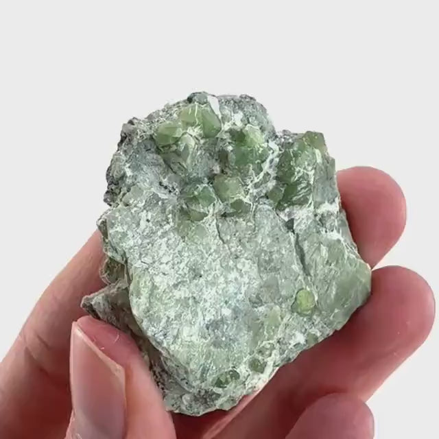 Demantoid Garnet on Matrix (Pakistan) | green garnet crystal, mineral specimen