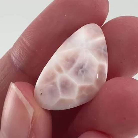 Pink Natrolite Gemstone Cabochon