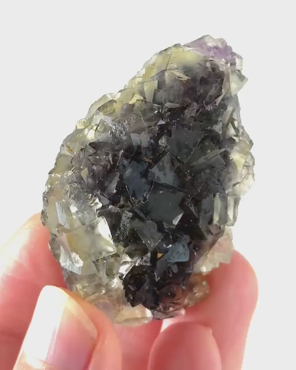 Okorusu Fluorite (Namibia) | “Honey Pocket” fluorite cluster, yellow fluorite crystal, mineral specimen