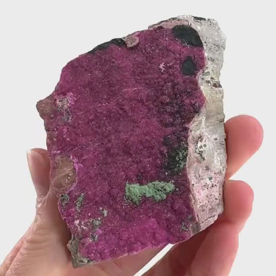 Cobaltoan Calcite w/ Kolwezite & Heterogenite (DR Congo) | cobalto calcite crystal, mineral specimen