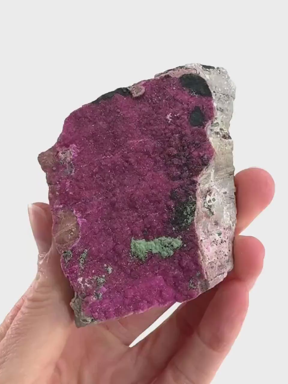 Cobaltoan Calcite w/ Kolwezite & Heterogenite (DR Congo) | cobalto calcite crystal, mineral specimen
