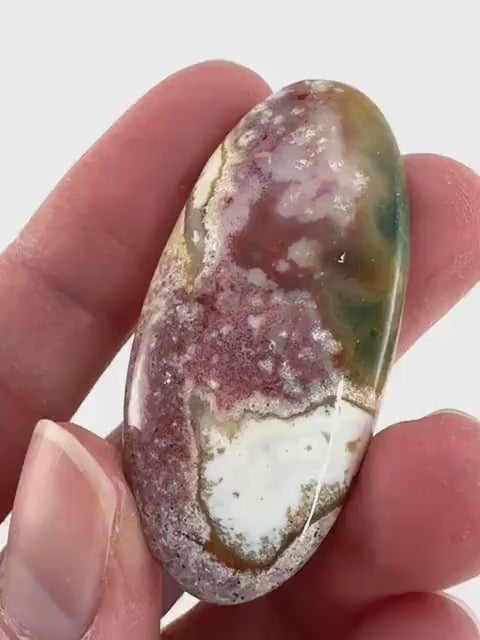 Orbicular Ocean Jasper Cabochon | Natural Gemstone