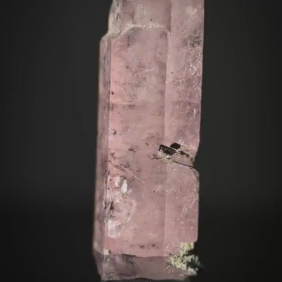 Pink Fluorapatite (Pakistan) | natural pink fluorapatite crystal, rare mineral specimen