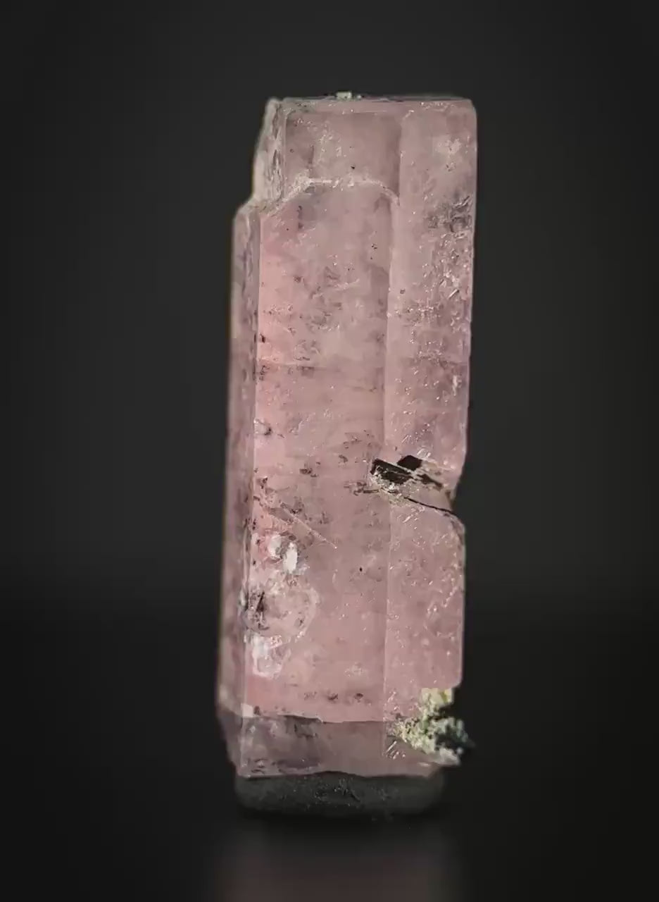 Pink Fluorapatite (Pakistan) | natural pink fluorapatite crystal, rare mineral specimen