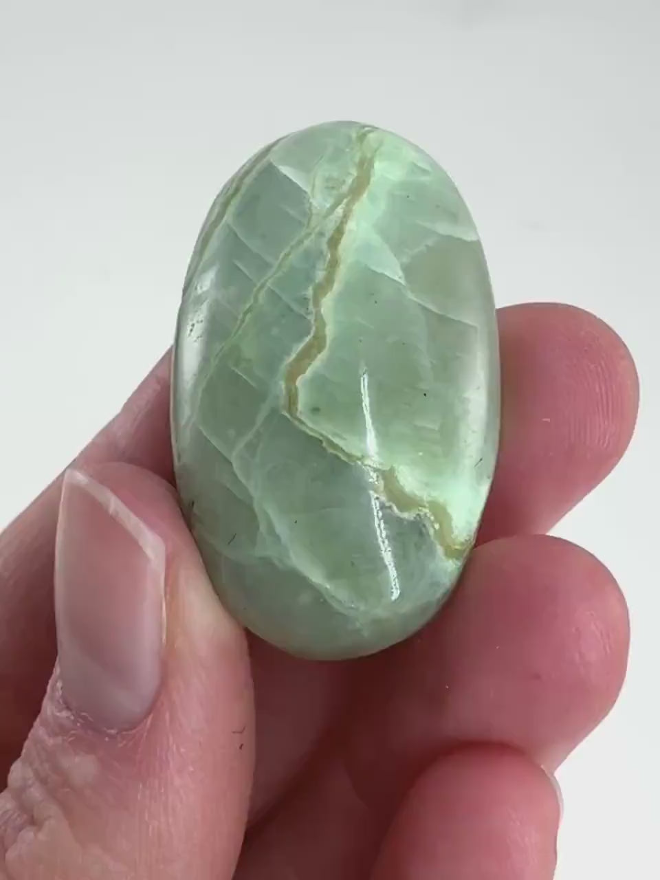 Green Garnierite Cabochon | Madagascar Moonstone Gemstone