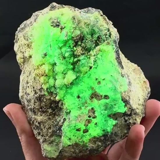 UV Reactive Hyalite Opal | Fluorescent Mineral Specimen from Namibia