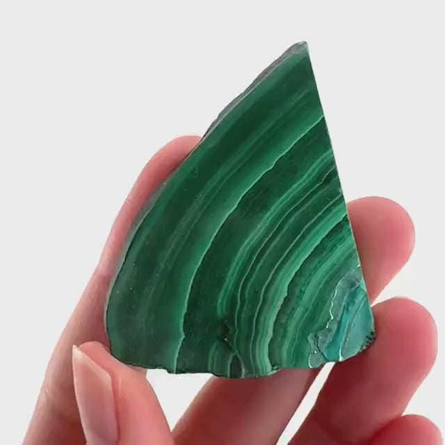Malachite & Chrysocolla Slice | Polished Malacolla Crystal Slab