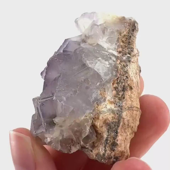 Purple Fluorite (Pakistan) | purple fluorite crystal cluster, mineral specimen