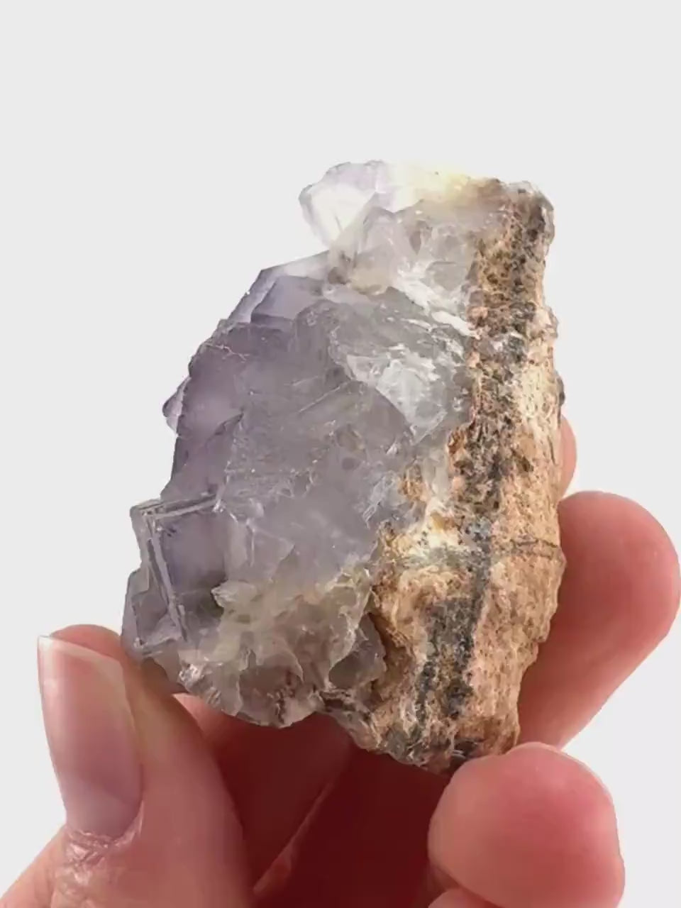 Purple Fluorite (Pakistan) | purple fluorite crystal cluster, mineral specimen