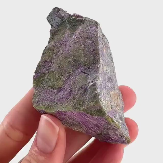 Stichtite | purple stichtite with serpentine, mineral specimen from South Africa