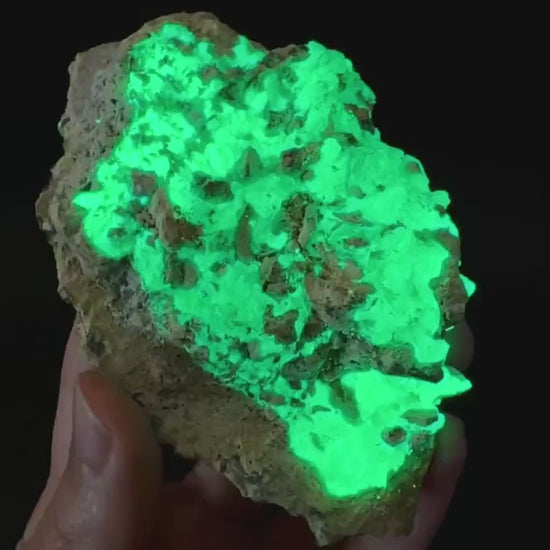 UV Reactive Hyalite Opal | Fluorescent Mineral Specimen from Namibia