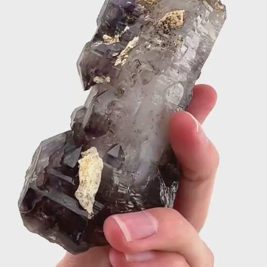 Elestial Amethyst Scepter | Shangaan amethyst crystal cluster, natural mineral specimen