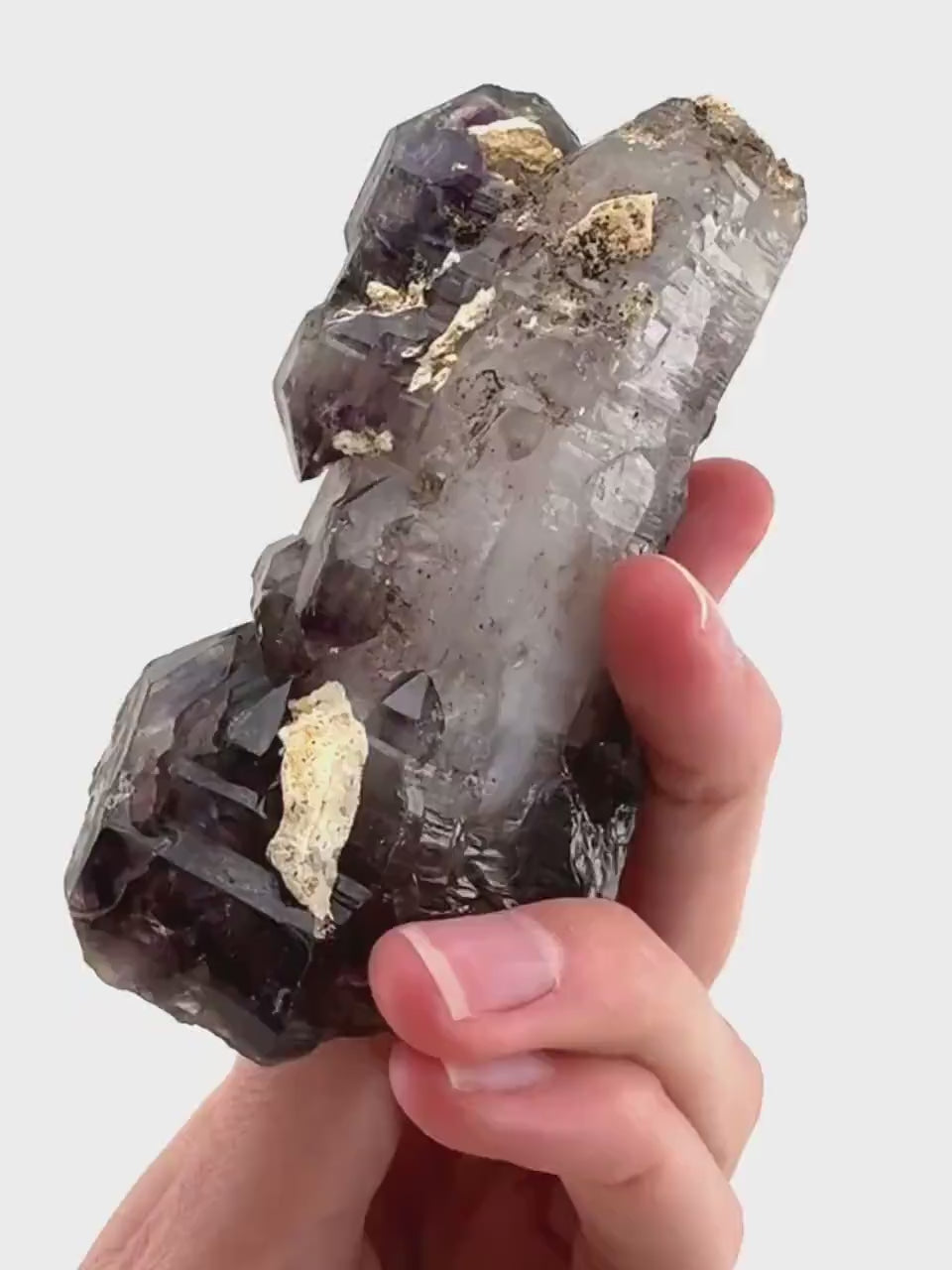 Elestial Amethyst Scepter | Shangaan amethyst crystal cluster, natural mineral specimen