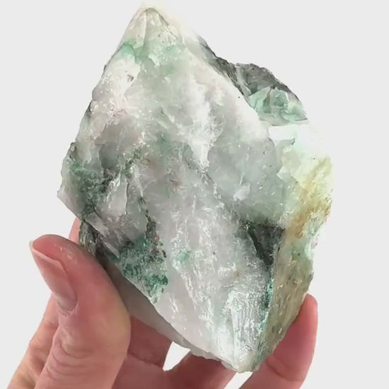 Ajoite in Quartz Specimen, raw ajoite, raw crystals, mineral specimen