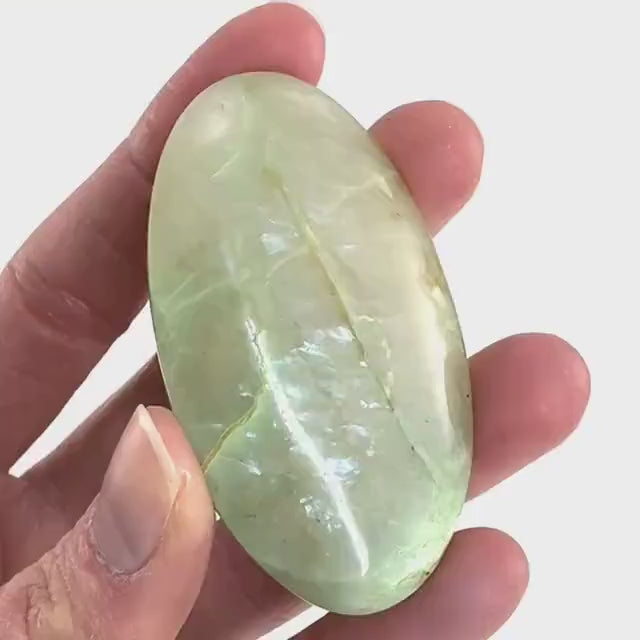 Flashy Garnierite Cabochon | Green Moonstone Gemstone