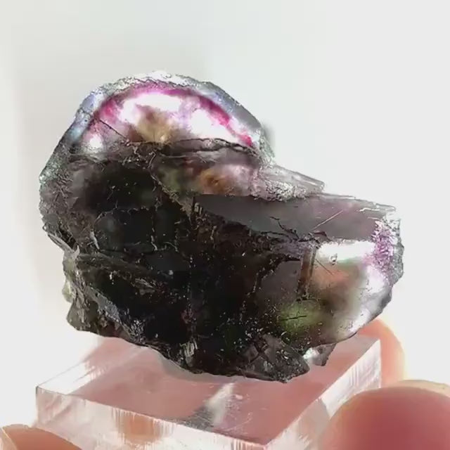 Okorusu Fluorite (Namibia) | purple fluorite cluster, raw fluorite crystal, mineral specimen