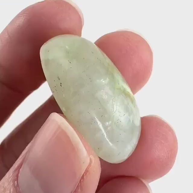 Flashy Garnierite Cabochon | Madagascar Moonstone Gemstone