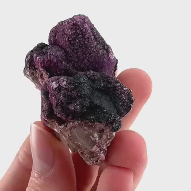 Cobaltoan Calcite w/ Heterogenite (DR Congo) | cobalto calcite crystal, mineral specimen