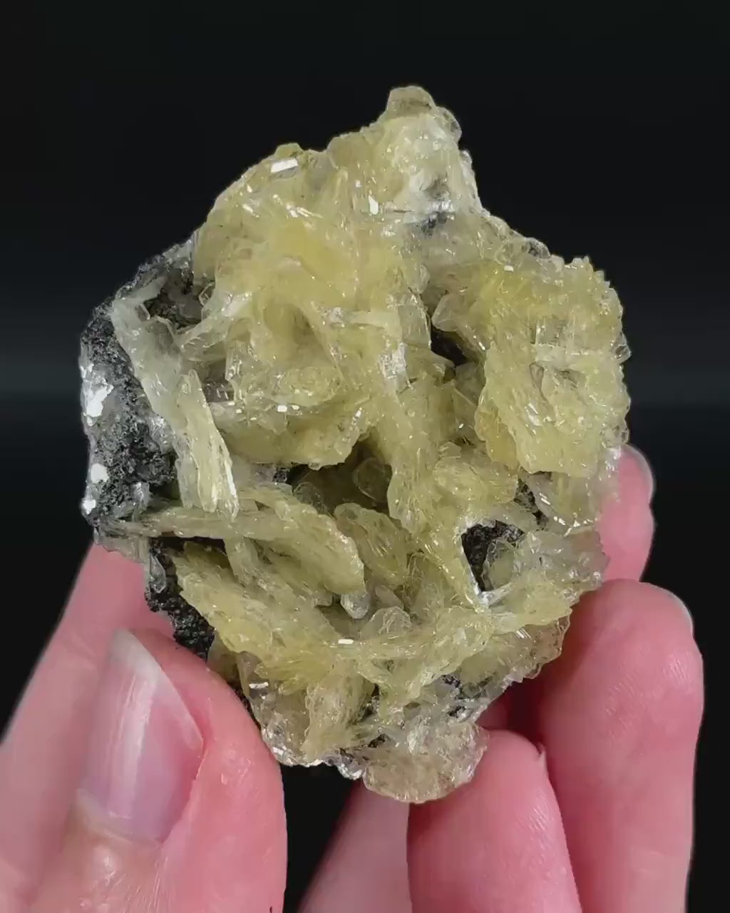 Baryte (Namibia) | yellow baryte crystal, rare mineral specimen
