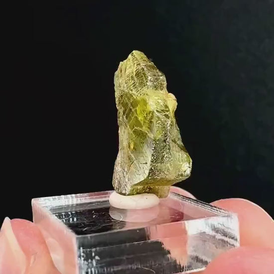 Chrysoberyl (Madagascar) | Yellow Chrysoberyl Specimen, raw chrysoberyl, rare minerals, mineral specimen, rare crystals