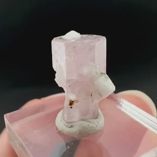 Pink Fluorapatite Crystal | UV reactive Mineral Specimen from Pakistan