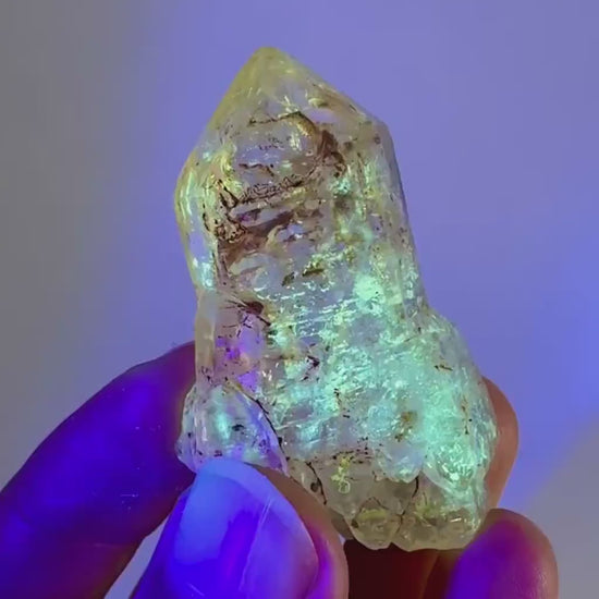 UV Reactive Petroleum Quartz (Madagascar) | natural firefly petroleum quartz crystal, fluorescent minerals
