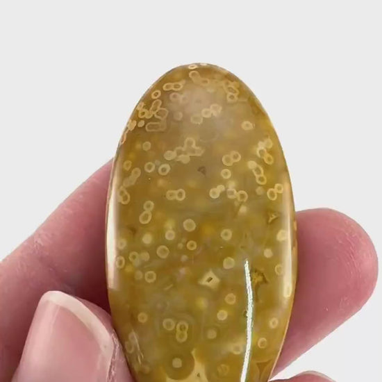 Orbicular Ocean Jasper Cabochon | Natural Gemstone